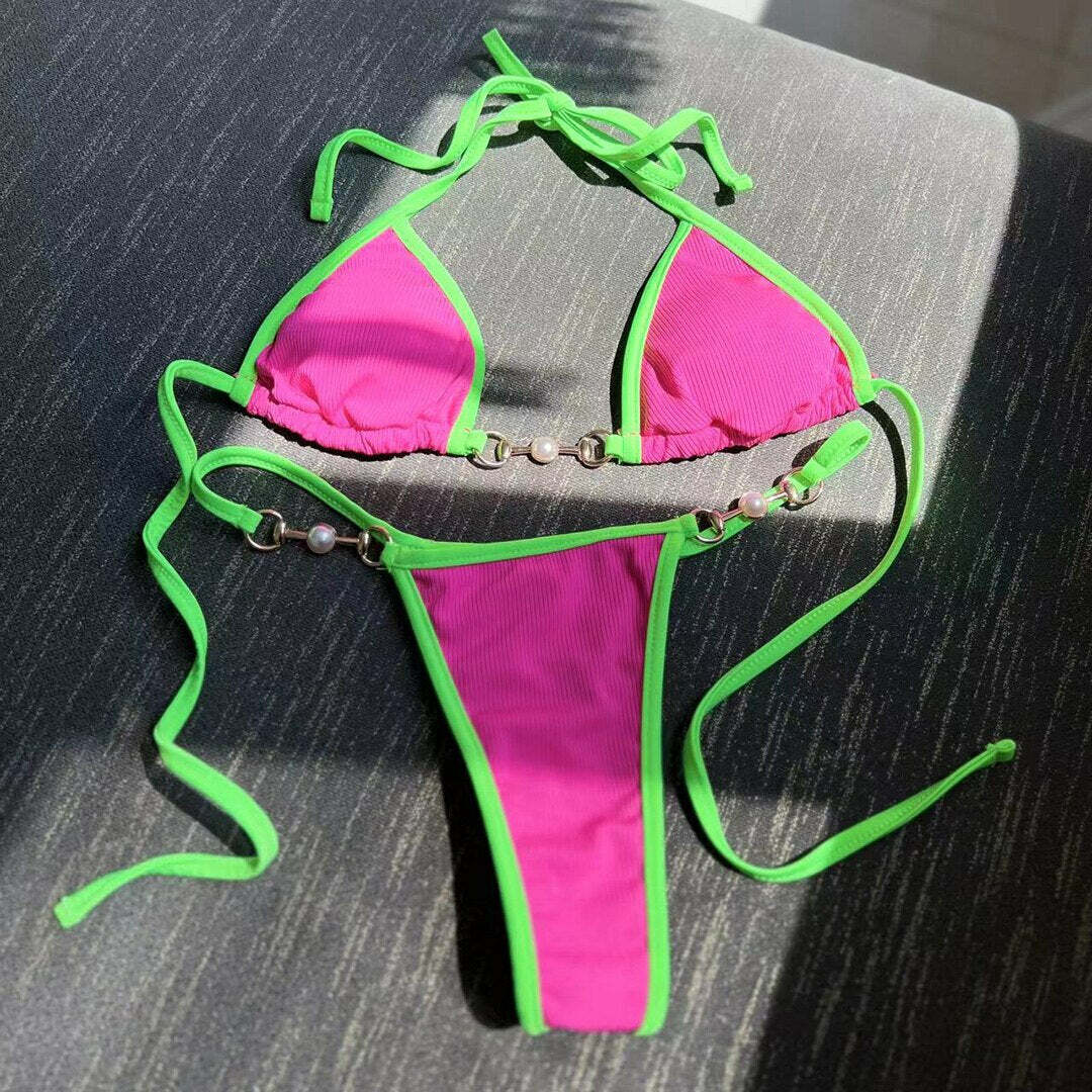 Claire Bikini - Y2K Summer & 90S Grunge Outfits, Retro Style, Y2K Party & Club Fashion