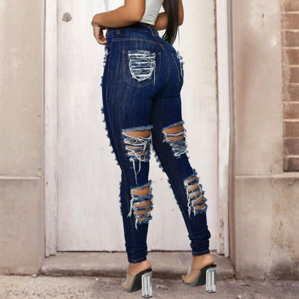 Claire Distressed Jeans - Y2K Summer Grunge, 90S Retro, Gothic Y2K, Hip Hop Fashion, Y2K Club