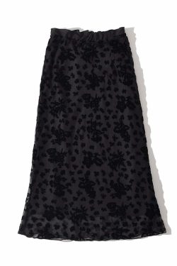 Claire Midi Skirt - Y2K Summer Grunge Outfit, 90S Fashion, Retro Style, Pastel Goth, Y2K Sk