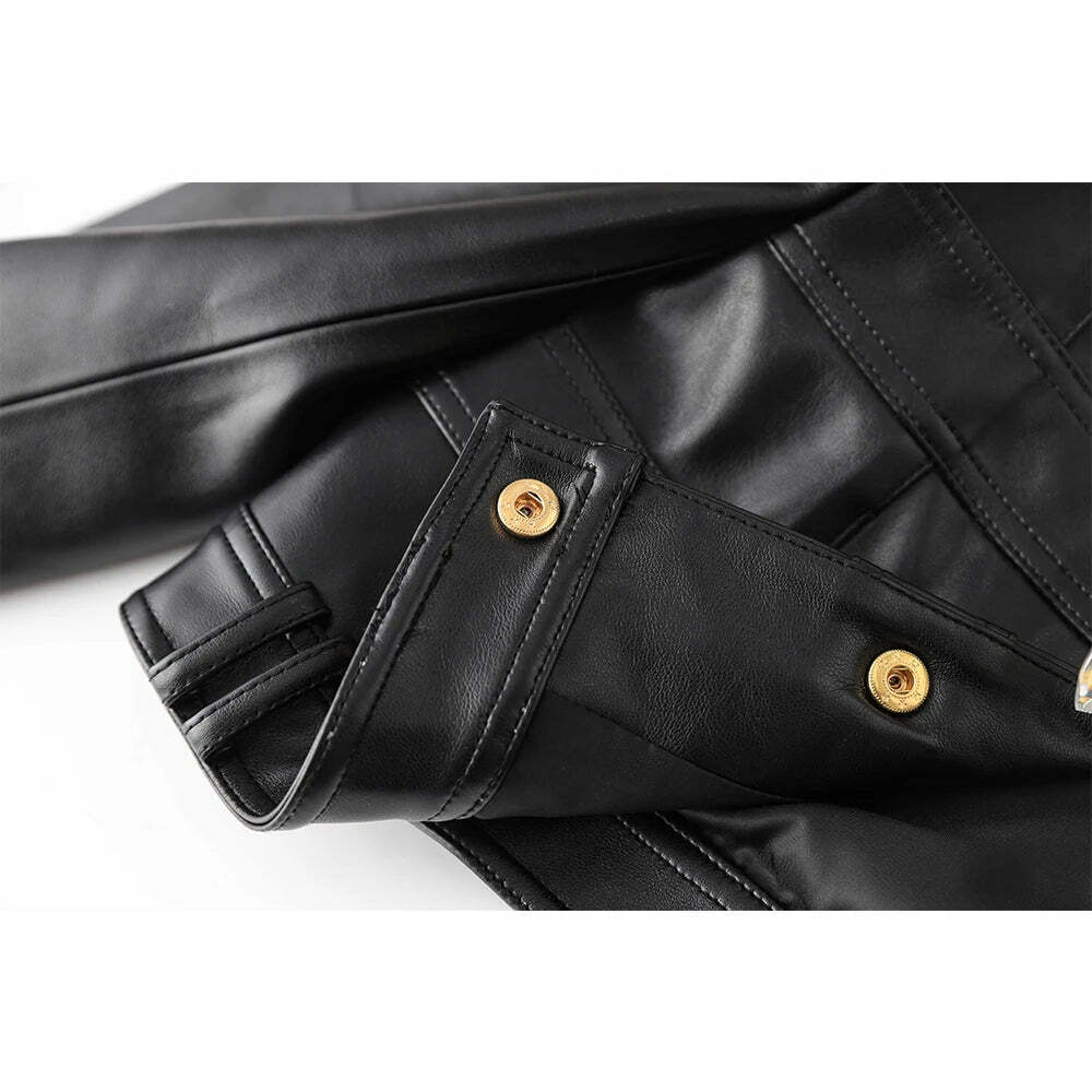 Claris Leather Jacket - Y2K Summer & 90S Grunge Fashion, Retro Style, Y2K Party & Club Outfits