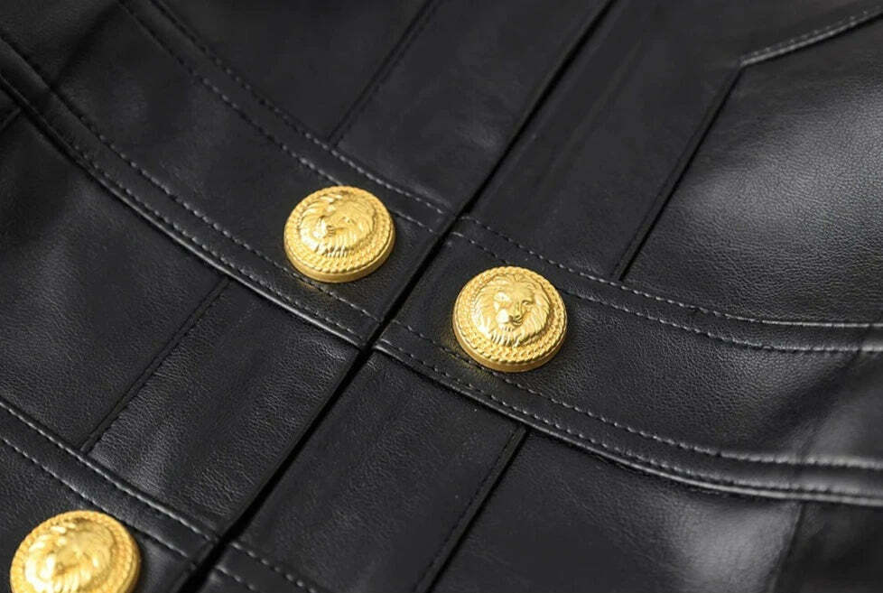 Claris Leather Jacket - Y2K Summer & 90S Grunge Fashion, Retro Style, Y2K Party & Club Outfits
