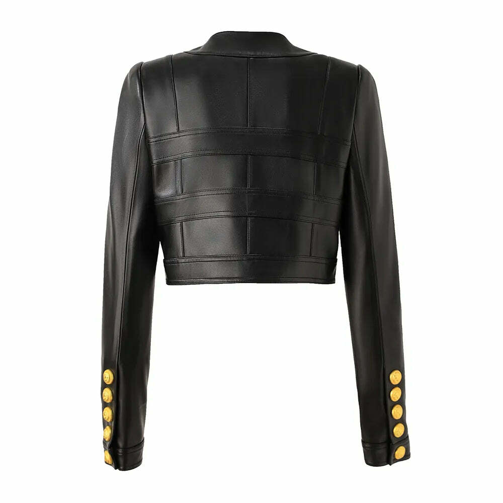 Claris Leather Jacket - Y2K Summer & 90S Grunge Fashion, Retro Style, Y2K Party & Club Outfits