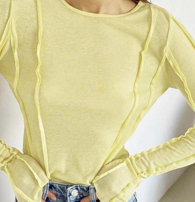 Cleon Knitted Top - Y2K Summer Grunge, 90S Retro, Pastel Goth, Y2K Club & Party Outfits