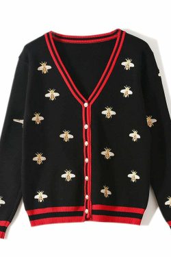 Coraline Sweater - Y2K Summer Grunge, 90S Retro, Pastel Goth, Y2K Club & Party Outfits