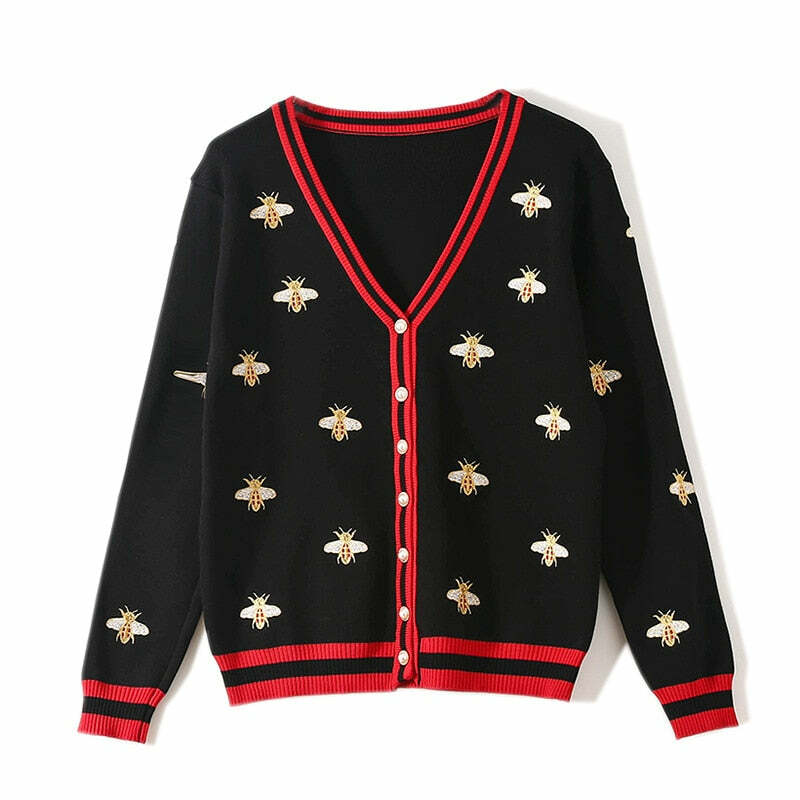 Coraline Sweater - Y2K Summer Grunge, 90S Retro, Pastel Goth, Y2K Club & Party Outfits