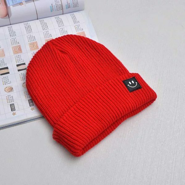 Cute Smiley Knit Beanie - Y2K Summer, 90S Grunge, Retro 70S, Pastel Goth, Y2K