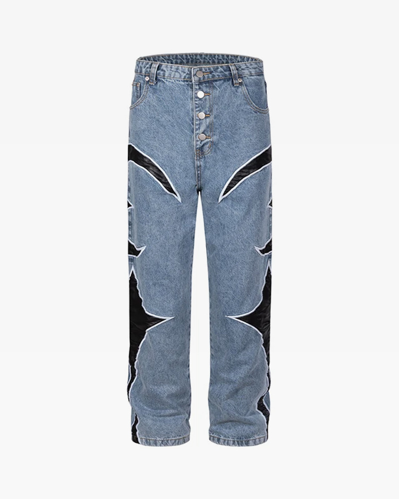 Cyber Y2K Jeans - Retro 90S Grunge, Summer Outfits, Popstar & Club Fashion For Women