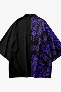 Dark Purple Kimono Jacket - Y2K Summer Grunge, 90S Retro, Gothic Y2K, Pastel Goth Outfits