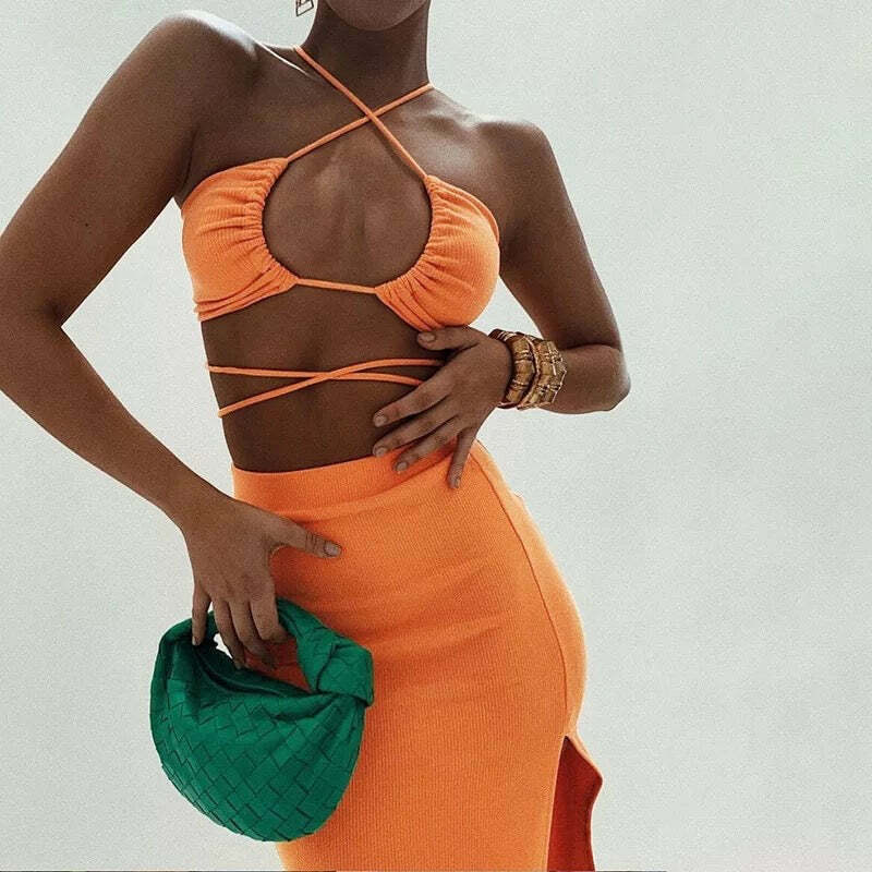 Delaney Two Piece Set - Y2K Summer Grunge Outfit, 90S Fashion, Retro Style, Y2K Club & Party