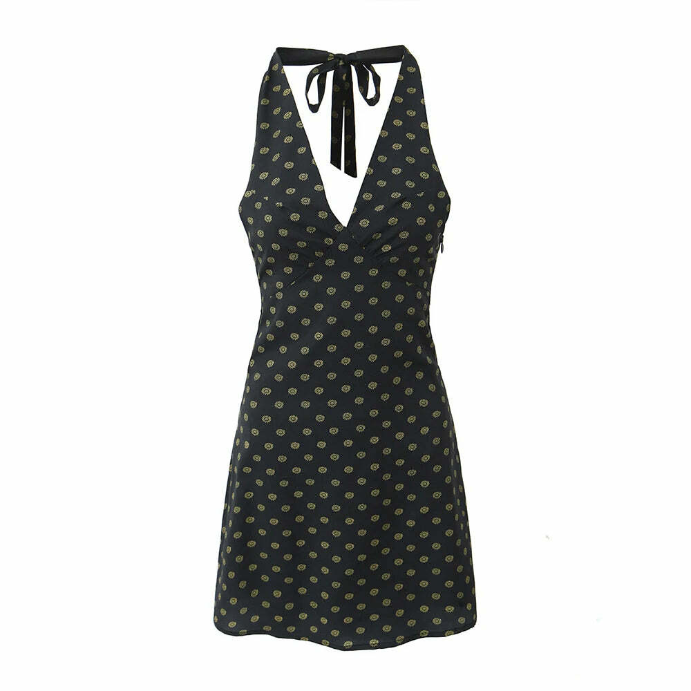 Dominique Mini Dress - Y2K Summer Outfit, 90S Fashion, Grunge, Retro Style, Y2K Party Look