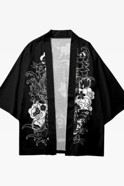 Dragon Haori - Y2K Summer & 90S Grunge Fashion, Retro Goth, Y2K Party & Club Outfits
