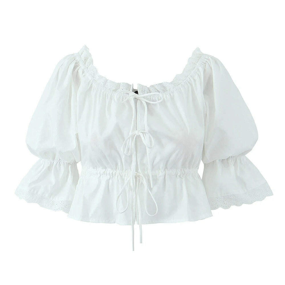 Eleonor Crop Top - Y2K Summer Grunge, 90S Retro, Pastel Goth, Y2K Party & Club Out