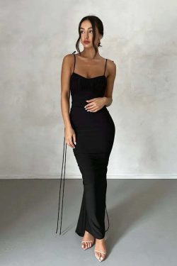 Elery Maxi Dress - Y2K Summer Grunge Outfit, 90S Fashion, Retro Style, Pastel Goth Vibes