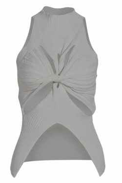 Eliana Knitted Top - Y2K Summer Grunge, 90S Retro, Pastel Goth, Y2K Party & Club Out