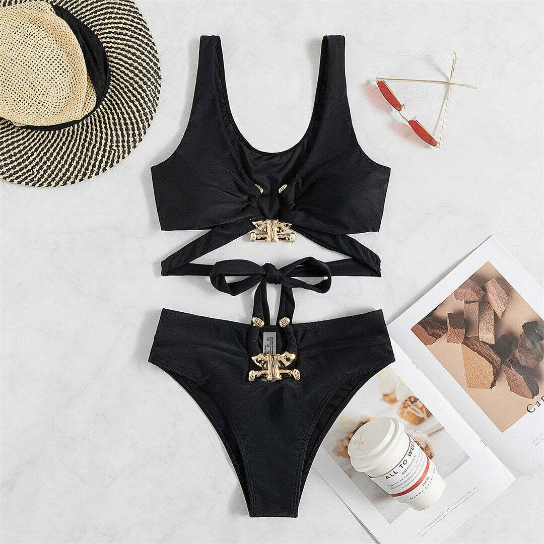Elinor Bikini: Y2K Summer Grunge 90S Fashion Retro Style Y2K Party Outfit For Women