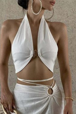 Ember Top: Y2K Summer Grunge Outfit - 90S Fashion, Retro Style, Baby Tees, Y2K Club & Party Fits