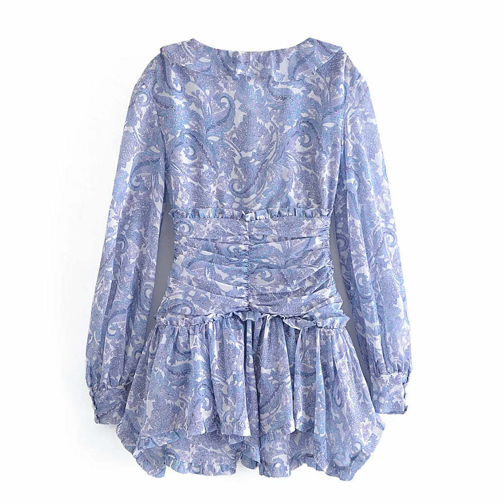 Embera Mini Dress - Y2K Summer Grunge Outfit, 90S Fashion, Retro Style, Pastel Goth Vibes