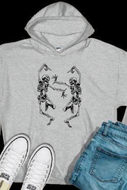 Emmaline Skeleton Hoodie - Y2K Grunge, 90S Retro, Gothic Y2K, Summer Y2K Outfits, Y