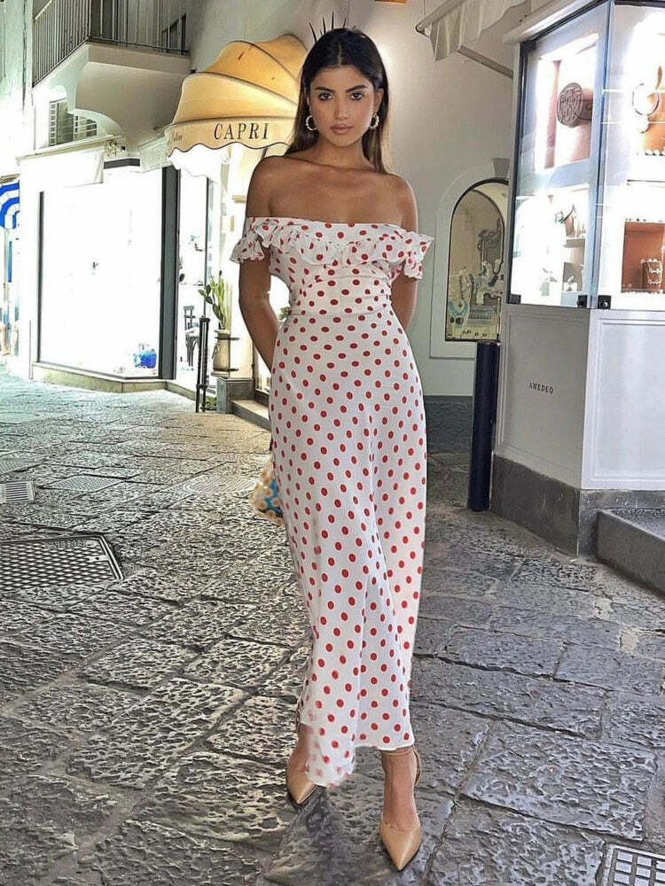 Emmy Maxi Dress - Y2K Summer Outfit, 90S Fashion, Grunge, Retro Style, Y2K Party & Club