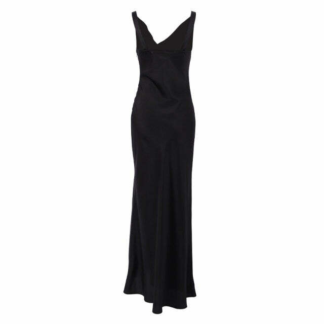 Enela Satin Maxi Dress - Y2K Summer, 90S Grunge, Retro Style, Y2K Party & Club Outfits