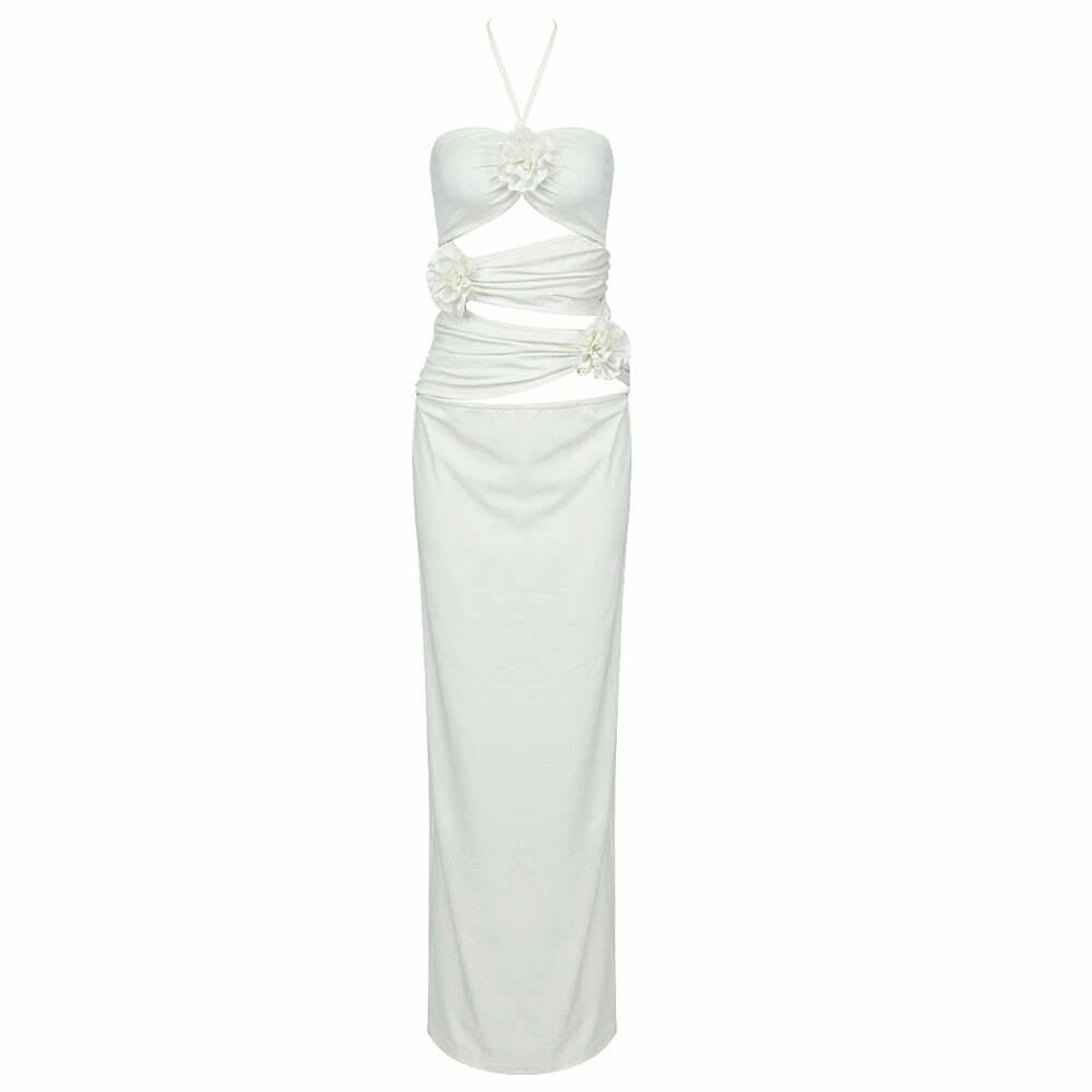 Enida Dress: Y2K Summer Grunge Outfit, 90S Fashion, Retro Style, Pastel Goth, Y2K Party Look