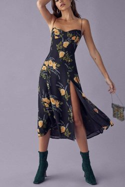 Erin Midi Dress - Y2K Summer Grunge Outfit, 90S Fashion, Retro Style, Pastel Goth, Y2K Party