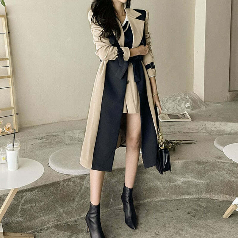Esme Trench Coat - Y2K Summer & 90S Grunge Fashion, Retro Style, Y2K Party & Club Out
