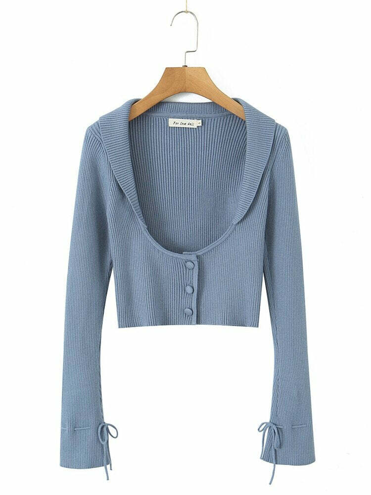 Everly Y2K Two Piece Sweater Set - 90S Grunge, Retro Summer Outfit, Pastel Goth Fashion