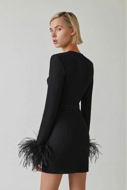 Faina Black Mini Dress - Y2K Summer, 90S Grunge, Retro Party Outfit, Y2K Club & Popstar Style