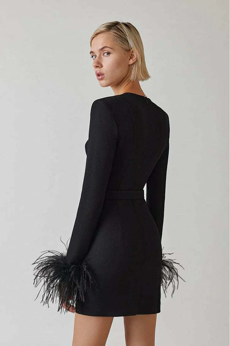 Faina Black Mini Dress - Y2K Summer, 90S Grunge, Retro Party Outfit, Y2K Club & Popstar Style
