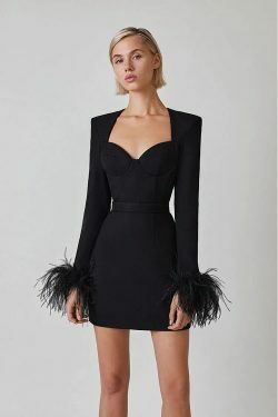 Faina Black Mini Dress - Y2K Summer, 90S Grunge, Retro Party Outfit, Y2K Club & Popstar Style
