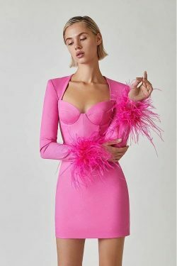 Faina Pink Mini Dress - Y2K Summer Outfit, 90S Fashion, Grunge, Retro Style, Y2K Party Look