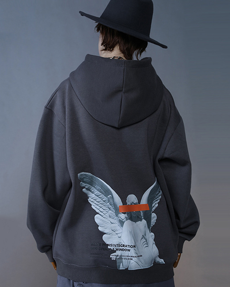 Fallen Angel Hoodie - Y2K Summer Grunge, 90S Retro, Gothic Y2K, Pastel Goth, Y2K Club