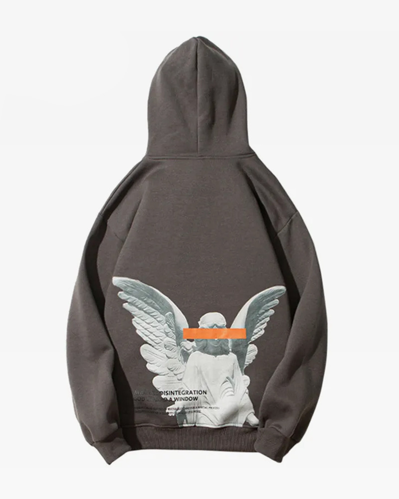 Fallen Angel Hoodie - Y2K Summer Grunge, 90S Retro, Gothic Y2K, Pastel Goth, Y2K Club