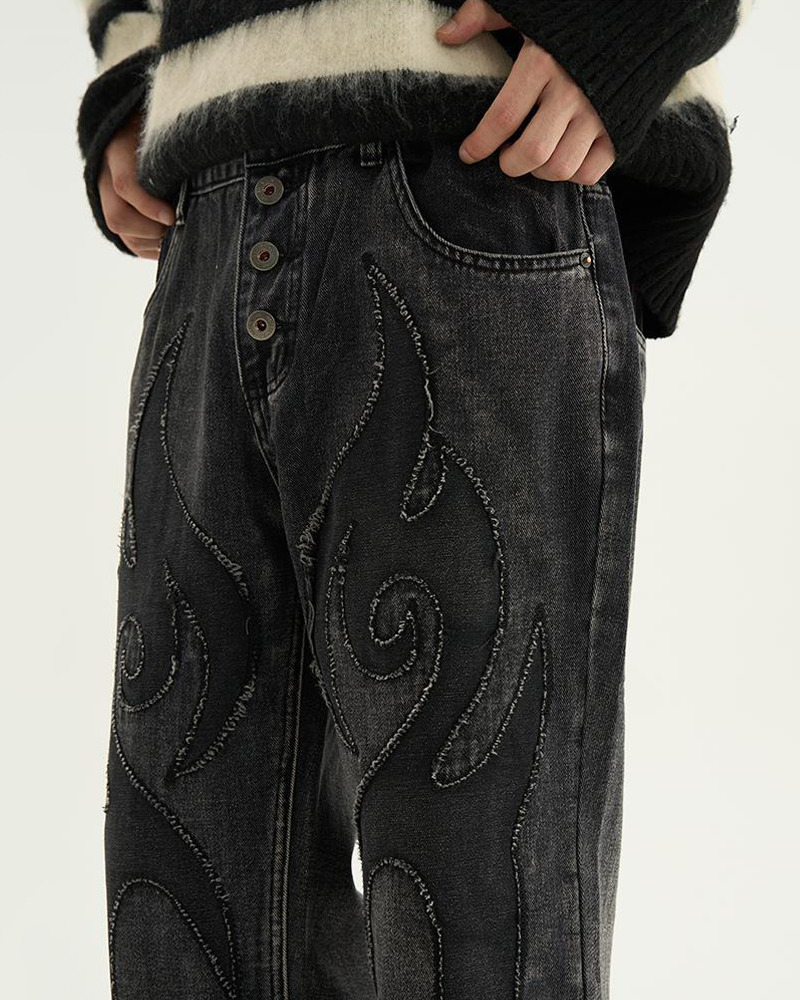 Flame Jeans: Retro Y2K Summer & 90S Grunge Outfits For Women - Perfect For Parties & Clubbing