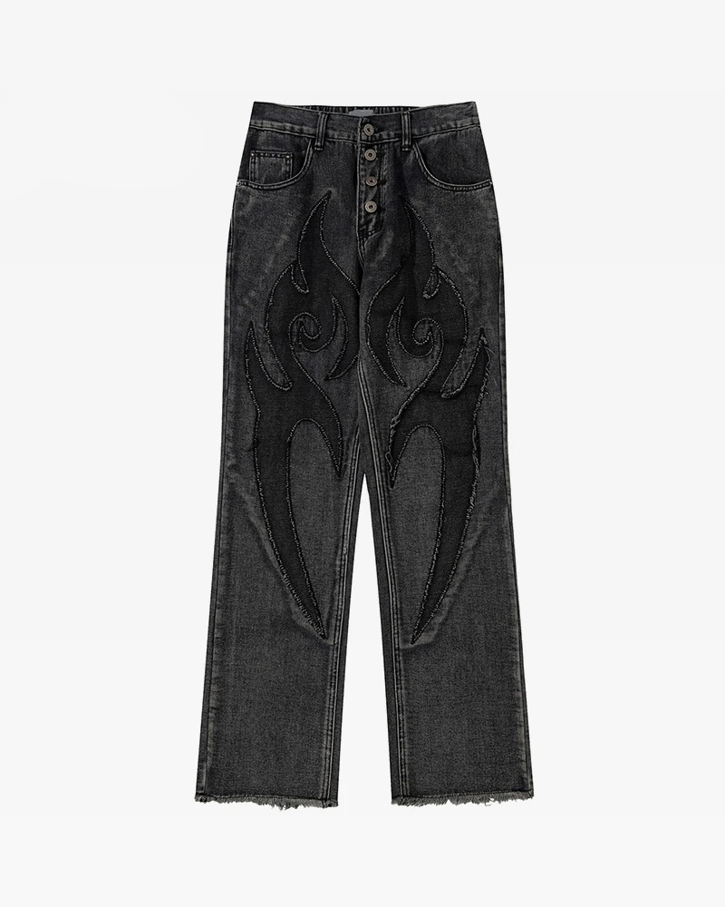Flame Jeans: Retro Y2K Summer & 90S Grunge Outfits For Women - Perfect For Parties & Clubbing