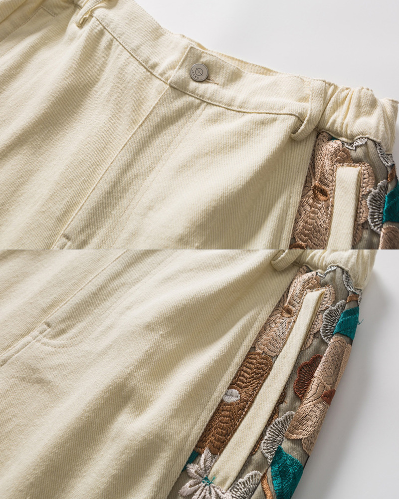 Floral Embroidered Y2K Shorts - 90S Grunge Summer Outfit, Retro Y2K Fashion For Women