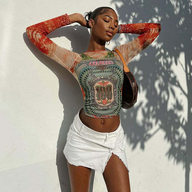Florence Top - Y2K Summer Grunge, 90S Retro, Pastel Goth, Baby Tees, And Popstar Outfits