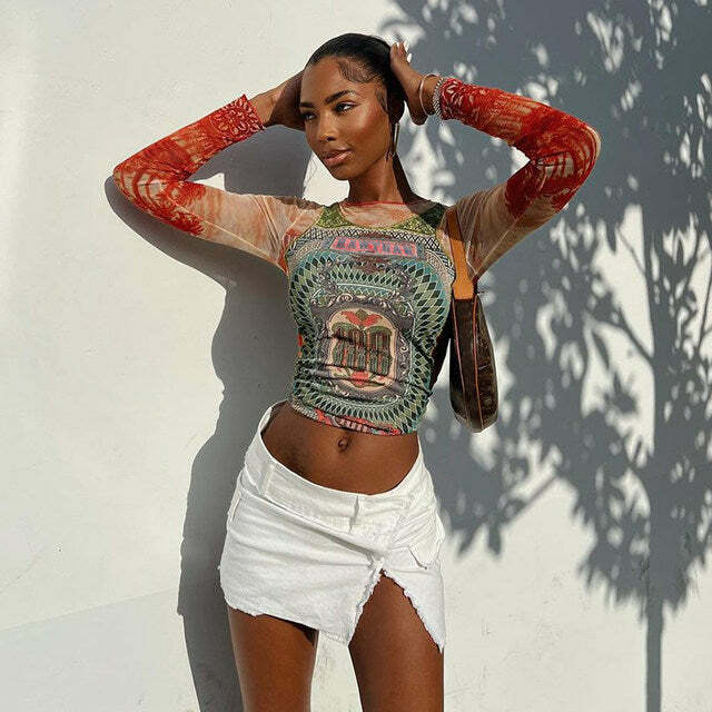 Florence Top - Y2K Summer Grunge, 90S Retro, Pastel Goth, Baby Tees, And Popstar Outfits