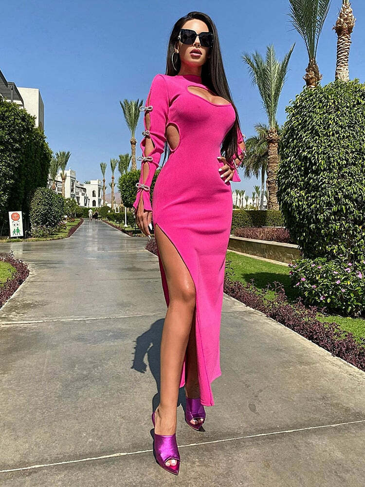 Gabriela Maxi Dress - Y2K Summer Outfit, 90S Fashion, Grunge, Retro Style, Y2K Party Look