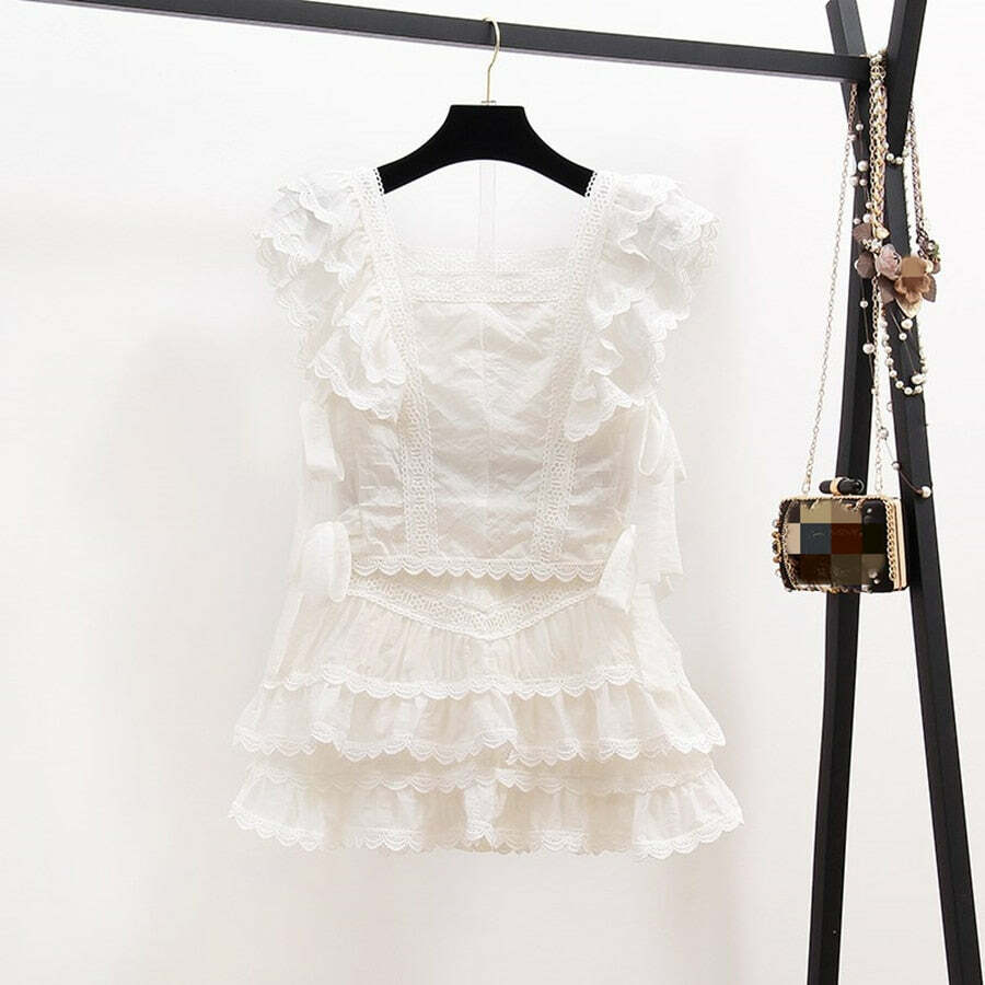 Gabrielle Two Piece Set - Y2K Summer & 90S Grunge Outfit, Retro Fashion, Y2K Party Look