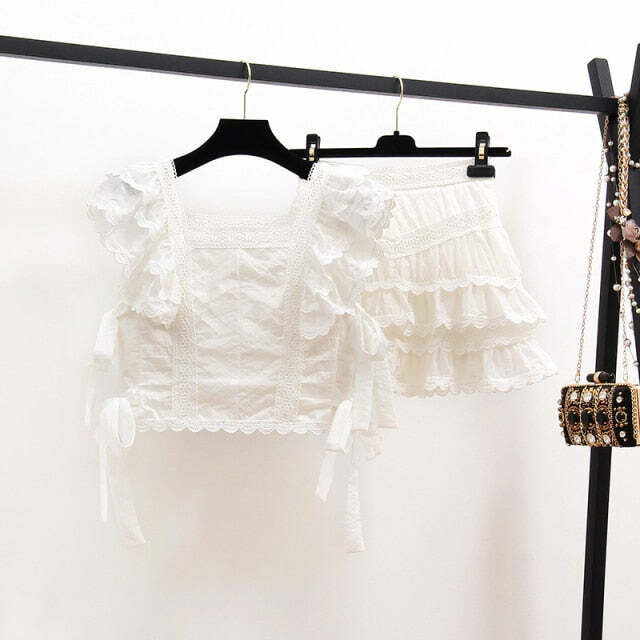 Gabrielle Two Piece Set - Y2K Summer & 90S Grunge Outfit, Retro Fashion, Y2K Party Look