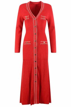 Gia Knitted Maxi Dress - Y2K Summer Outfit, 90S Fashion, Grunge, Retro Style, Y2K Party Look
