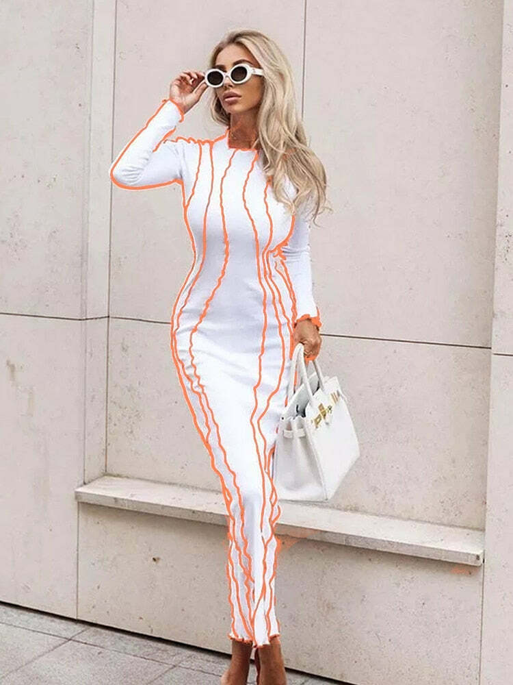 Gigi Midi Dress - Y2K Summer Grunge Outfit, 90S Retro Style, Pastel Goth, Y2K Party Fashion