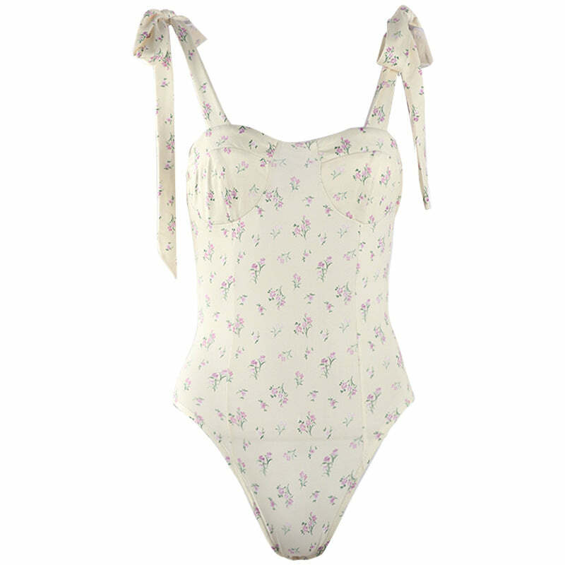 Grace Bodysuit - Y2K Summer & 90S Fashion, Grunge, Retro, Pastel Goth, Y2K Party