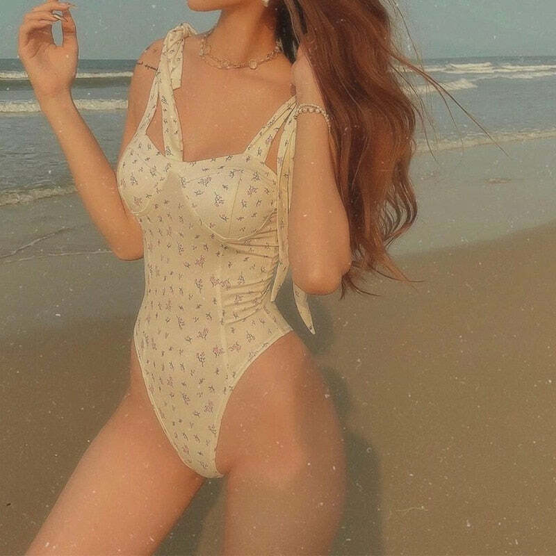 Grace Bodysuit - Y2K Summer & 90S Fashion, Grunge, Retro, Pastel Goth, Y2K Party