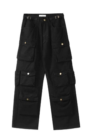 Hailey Multi Pocket High Waist Jeans - Y2K Grunge, 90S Fashion, Retro Style, Y2K Summer Outfits