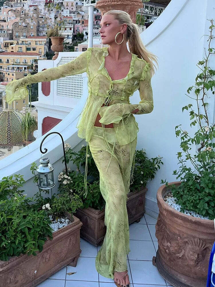 Hailey Two Piece Set - Y2K Summer Grunge Outfit, 90S Fashion, Retro Style, Y2K Club & Party