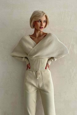 Hala Knitted Set - Y2K Summer & 90S Grunge Outfit, Retro Y2K Fashion, Pastel Goth Style