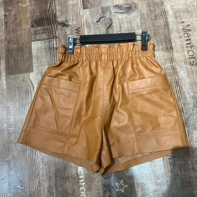 Hanna Y2K Leather Shorts - 90S Grunge, Retro Summer Outfit, Y2K Party & Club Fashion